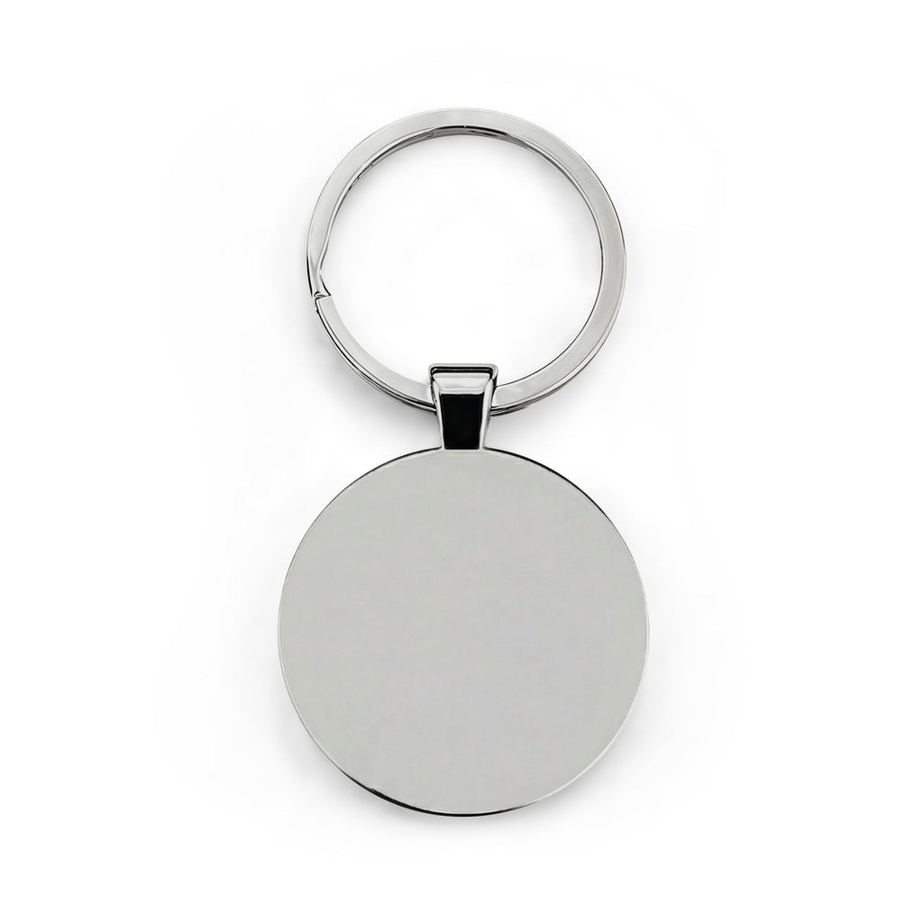 Bad Painter Club Round Stainless Steel Keychain