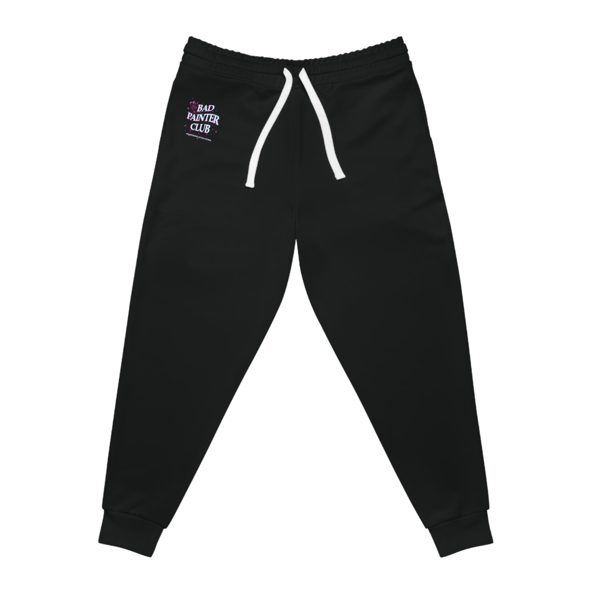 Bad Hunter Club Athletic Joggers — Black Casual Streetwear Sweatpants